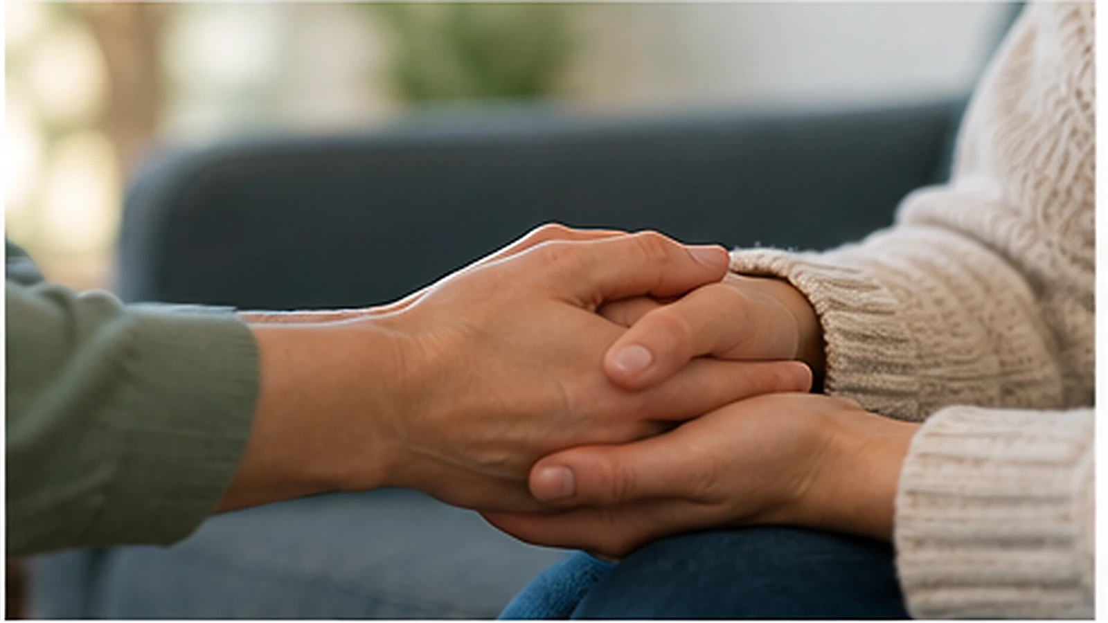 A calm supportive counselling moment